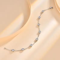 إسوار من الفضه الاسترليني الاصلي 100% مرصع بعدد 8...