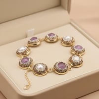 مجموعة من أساور اللؤلؤ الطبيعي / GB1066