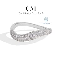 خاتم Charming كلاسيكي مرصع بألماسات المويسانيتي