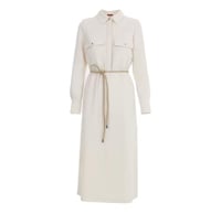 فستان أنيق، بأكمام طويلة وحزام أنيق، فستان بتصميم...