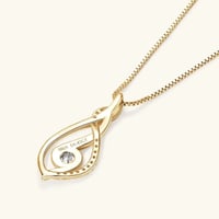 سلسال من الفضه ومطلي ذهب مع ألماس / MC 079