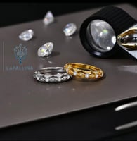 خاتم مجوف Charming من ألماس مويسانيتي عتيق ساحر