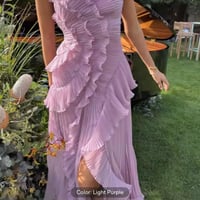 فستان شيفون سباكتي