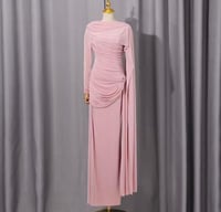 فستان أنيق وبسيط من القماش العالي التمدد( ستريتش ق...