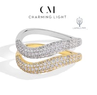 خاتم Charming كلاسيكي مرصع بألماسات المويسانيتي