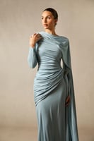 فستان أنيق وبسيط من القماش العالي التمدد( ستريتش ق...