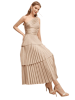 فستان أنيق بكتف واحد