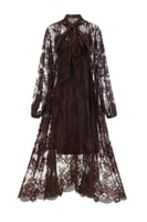 فستان الخيمه الأنيق من الدانتيل الشفاف مطبوع عليه...