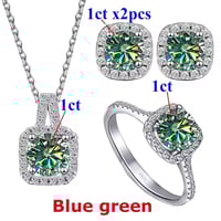 طقم مكون من خاتم وحلق وتعليقه بسلسال من الفضه الأص...