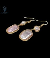 حلق من اللؤلؤ الطبيعي ١٠٠٪ و صناعة يدويه