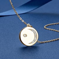 سلسال مع الماسات على شكل نجمة و هلال / MC 220