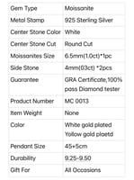 سلسال من الفضه الأصلي مع 3 ألماسات /MC 0013