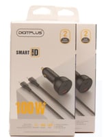 شاحن سيارة إيليت - QC3.0 USB-C PD - شاحن سيارة سري...