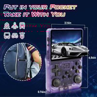 جهاز ألعاب محمول من مينجتيك مزود بـ 20000 لعبة، شا...