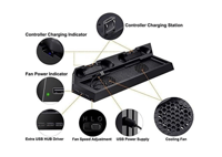 اوستينت شاحن ذراع تحكم مزدوج بمروحة تبريد وموزع US...