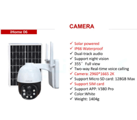 كاميرا OALE iHome 07 الذكية بالطاقة الشمسية – 4G/5...