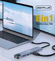 محول DIGITPLUS-8 في 1 متعدد الوظائف لأجهزة MacBook...