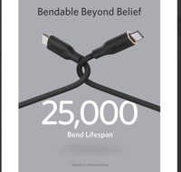 كيبل انكر تايب سي الي تايب سي بطول 0.9 م - اسود