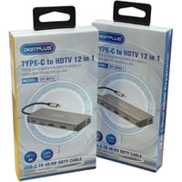 موزع Digitplus Type-C to HDTV 12 in 1