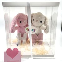 Crochet rabbit box