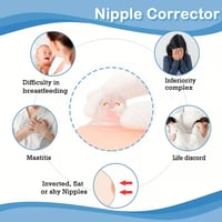 مصحح حلمات قوي بالشفط للثديين المسطحين والمنعكسين