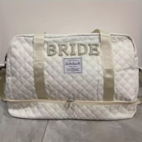 حقيبة يد كبيرة للعروس - بيج وفاخرة مع إغلاق بسحاب،...