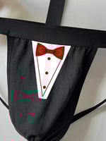 لانجري مثير مع ربطة عنق، يتميز بظهر مجوف بالكامل ل...