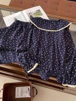 طقم بيجامة نسائي، يتميز بأكمام وسراويل طويلة