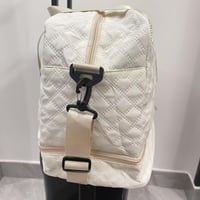 حقيبة يد كبيرة للعروس - بيج وفاخرة مع إغلاق بسحاب،...