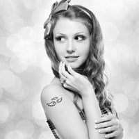 ملصق تاتو مؤقت عصري مقاوم للماء