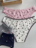 4 قطع ملابس داخلية نسائية ناعمة ومسامية عالية المر...