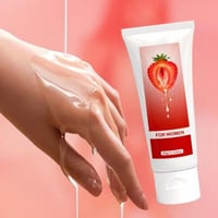 مزلق ونكهه للجسم بنكهه الفراوله القابله للتذوق