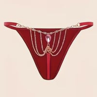 كلوت بسلسلة معدنية على شكل قطرة ماء مع أحجار كرستا...