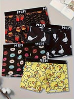 4 قطع من سروال البوكسر الرجالي بتصاميم ممتعة مثل ا...