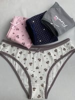 4 قطع ملابس داخلية نسائية ناعمة ومسامية عالية المر...