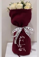 شال مع باقة ورد حسب الطلب