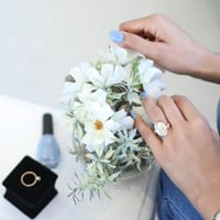 خاتم بالاسم ملكي صدف افريقي