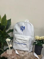 شنطه الهلال ابيض طباعه