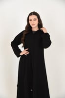 عباية سادة بسحاب مخفي وقصة واسعة من الاسفل