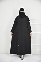 عباية كاجوال بلمسات ستان فاخرة