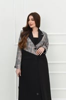 عباية شتوية بليزر فاخرة مع تفاصيل ملونة