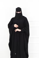 عباية بشت سادة بأكمام مقلوبة