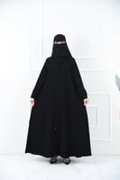 عباية كلوش بكسرات وأكمام طبقتين