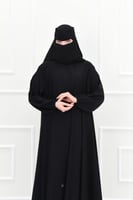 عباية كلوش سادة كم مطاط