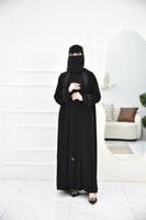 عباية كريب كاجوال بلمسة جاكار مميزة