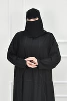 عباية كاجوال بلمسات ستان فاخرة