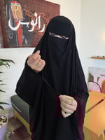 بكج إسلامي متكامل – عباية + خمار + نقاب + طرحة بخا...