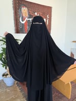 بكج إسلامي متكامل – عباية + خمار + نقاب + طرحة بخا...