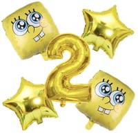 مجموعة بالونات سبونج بوب بالرقم