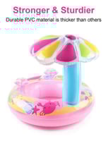 عوامة سباحة مع مظلة ملونة